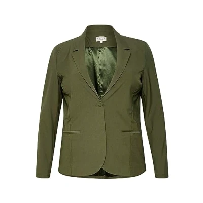 Afbeelding van Kaffe Curve JIA Blazer, Dames, Maat: 52, Grape leaf