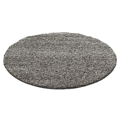 Afbeelding van Rond Hoogpolig vloerkleed Life Taupe Ø 200cm Adana Carpets