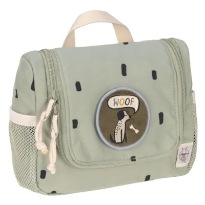 Afbeelding van LÄSSIG toilettas voor kinderen, waszak, om op te hangen, 20 cm, mini Happy Prints Olive, TU EU, waszak kinderen