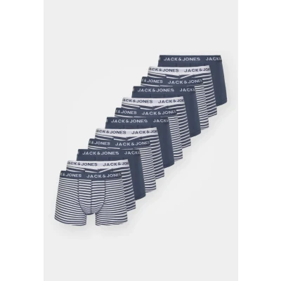 Afbeelding van Jack &amp; Jones Jacstripes Trunks 12 PACK Onderbroeken, Heren, Maat: XXL, Vintage indigo