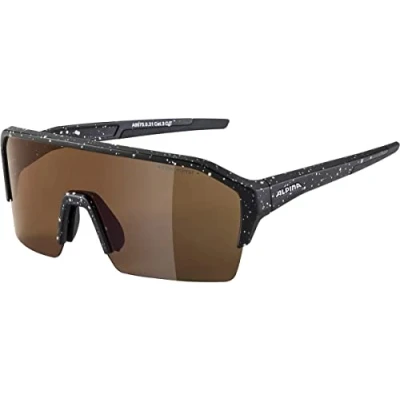 Afbeelding van ALPINA Unisex Volwassenen, RAM HR Q LITE Sportbril, black blur matt/red, One Size