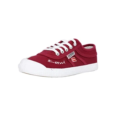 Afbeelding van Kawasaki Uniseks Signature canvas schoen lage sneakers, Rood 4055 Beet Red, 42 EU