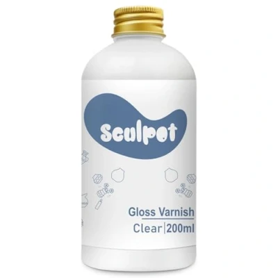 Afbeelding van Luchtdroog kleiglazuur, 200 ml glanslak voor het drogen van klei, luchtdrogende kleivernis aardewerk en acrylverf, kleurloos, waterdicht, krasbestendig