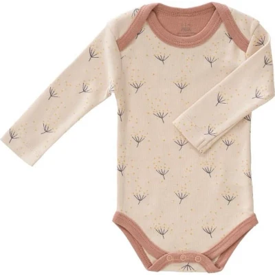 Afbeelding van Fresk Romper met Lange Mouwen 0 3 m Kraamcadeau Babykleding Biologisch Katoen Roze Dandelion