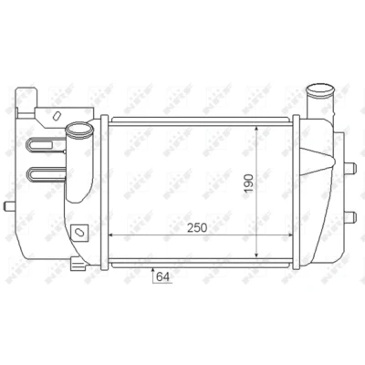 Afbeelding van Intercooler, inlaatluchtkoeler NRF 30346