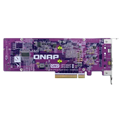 Afbeelding van QNAP Card QM2 interfacekaart/ adapter Intern PCIe, RJ 45