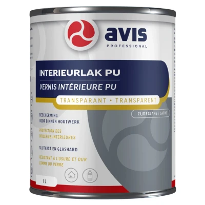 Afbeelding van Avis Polyurethane Zijdeglans 1 liter Blanke lak &amp; Beits