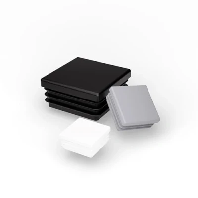 Afbeelding van FUX 10 stuks kunststof vierkante lamellenstoppen, 12x12mm 120x120mm, stoelpoten beschermers, buispluggen, afdichtplug, meubelglijders, buisdoppen (40x40mm, buiswanddikte: 3mm, zwart)