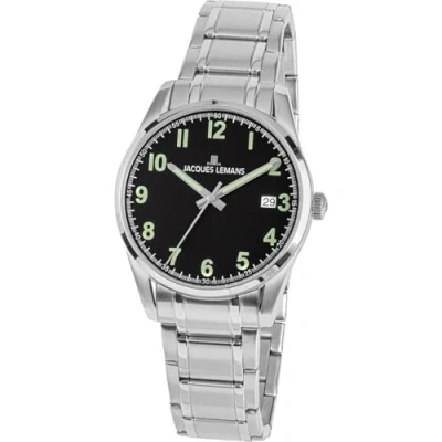 Afbeelding van Jacques Lemans Horloge, Dames, Maat: One Size, Silber schwarz
