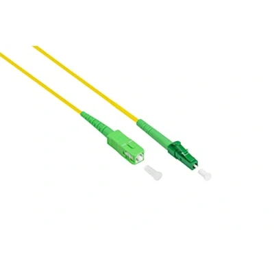 Afbeelding van Good Connections OS2 LWL kabel Simplex stekker LC (APC) naar SC singlemode 9/125 lichtgolfgeleider, glasvezelkabel, patchkabel voor FTTH/FTTB/FTTx/FritzBox/router 2 m