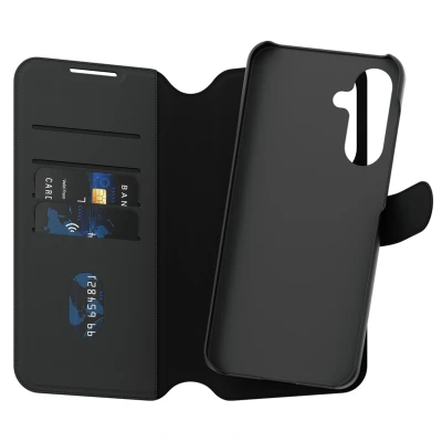 Afbeelding van Screenprotector Samsung Galaxy A36: CARE by PanzerGlass 2 in 1 Wallet Case Kunstleder Zwarte randen