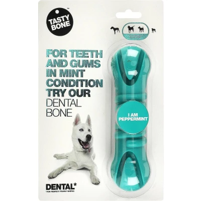 Afbeelding van TastyBone Dental Bone Peppermint Hond Kauwspeelgoed Vegan Kluif Nylabone