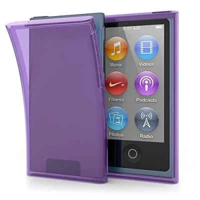 Afbeelding van kwmobile Case compatibel met Apple iPod Nano 7 Silicone Backcover beschermhoes Hoesje in paars