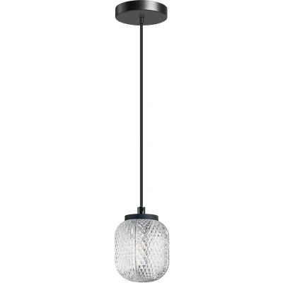 Afbeelding van ETH Unieke hanglamp Kristel 1 lichts zwart 05 HL4589 30