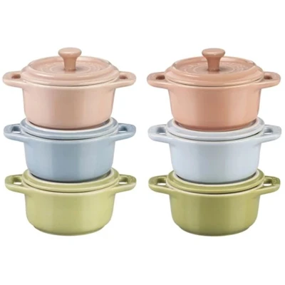 Afbeelding van Staub MACARON CERAMIC SET VAN 6 braadpanS 200 ML