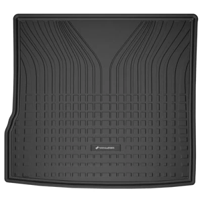Afbeelding van WALSER Premium kofferbakmat, compatibel met Dacia Duster (HM) 10/2017 vandaag, 100% precies passende kofferbakbeschermmat, made in EU, robuuste antislipmat voor de auto, kofferbak