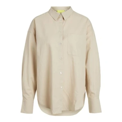 Afbeelding van JJXX Jamie Overhemdblouse, Dames, Maat: Small, Cement