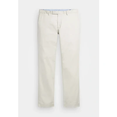 Afbeelding van Ralph Lauren heren Slim fit chino van twill met stretch in de kleur Wit, maat: W30/L34