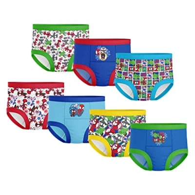 Afbeelding van Marvel Unisex Baby Spiderman and Super Hero Friends 7PK or 10PK Potty Training Pants with Success Chart Stickers Sizes 18M, 2T, 3T, 4T, MultiCharacter7pk