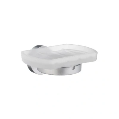 Afbeelding van Zeephouder Smedbo Home Mat Glas 12x7,8 cm Chroom Geborsteld