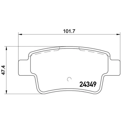 Afbeelding van Brembo Remblokset P 23 104