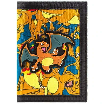 Afbeelding van Pokemon Charizard No.6 Fire Orange Portemonnee, Oranje, één maat, One Size, Taille unique, Uniek