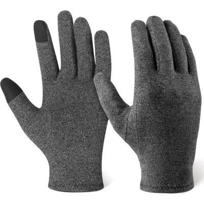 Afbeelding van Mobigear Stof Touchscreen Handschoenen S Grijs