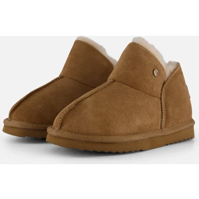 Afbeelding van Pantoffel Warmbat Women Willow Suede Camel Schoenmaat 38