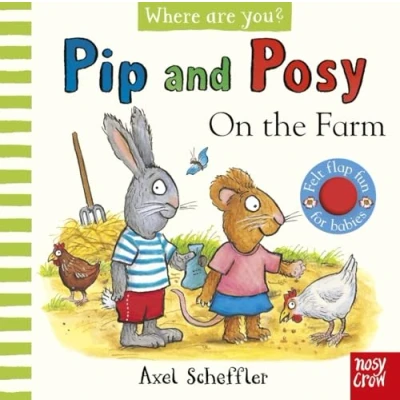 Afbeelding van Pip and Posy Posy, Where are you? On the Farm (A Felt Flaps Book)