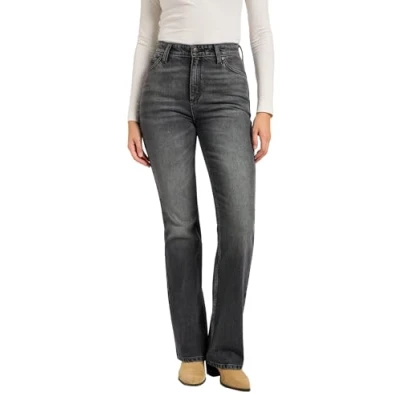 Afbeelding van Lee Rider Loose Relaxed fit jeans, Dames, Maat: 30x31, Charred black