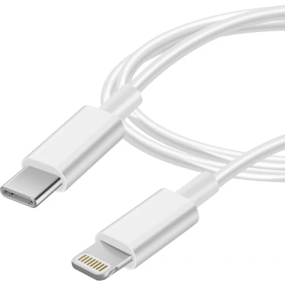 Afbeelding van USB Type C naar Lightning 2M Oplaad en synchronisatiekabel Maxlife Wit