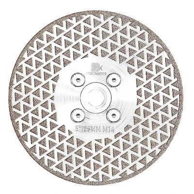 Afbeelding van Gegalvaniseerde Diamant Snijden Slijpschijf,BRSCHNITT 125mm voor Graniet Marmer Enkele Kant Gecoat Slijpschijf Met M14 Flens Haakse Slijper Zaagblad