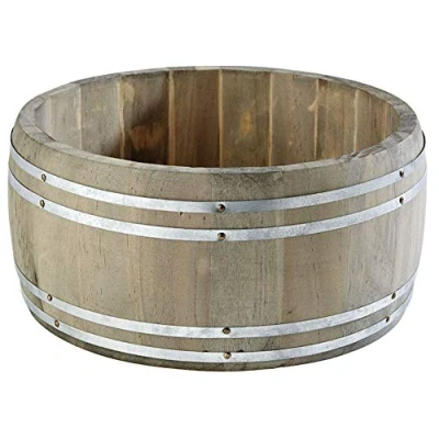 Afbeelding van APS Table Caddy &quot;Country Style&quot;, tafelton, bestekbak, houten Ø 17,5 cm, hoogte 8,5 bruin
