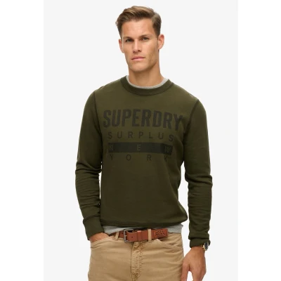 Afbeelding van Superdry Surplus sweatshirt met ronde hals en print Heren Truien