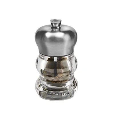 Afbeelding van Cole &amp; Mason H307091P Ascot Pepermolen, Precision+/Instelbare Maling, Roestvrij Staal/Acryl, 100mm, Inclusief 1 x Molen, Levenslange Garantie op Mechanisme