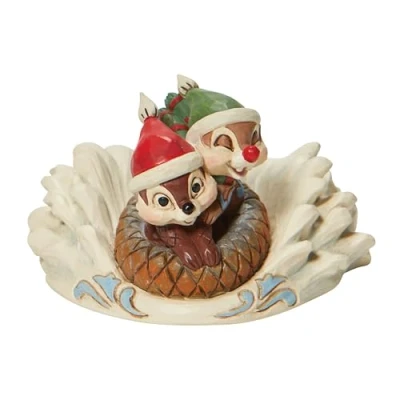 Afbeelding van Enesco Disney Traditions Chip n&#039; Dale Slee Schotel Beeldje 2.5&quot; H x 3.2&quot; B 3.5&quot; L Veelkleurig 6008975