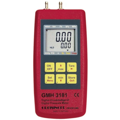 Afbeelding van Greisinger GMH 3181 01 Gasdrukmeter Luchtdruk, Niet agressieve gassen, Corrosieve gassen 0.001 0.025 bar
