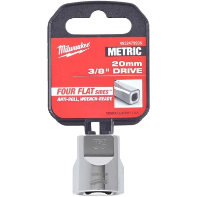 Afbeelding van Milwaukee Accessoires 3/8&quot; Dop Metrisch 20 mm 4932479996