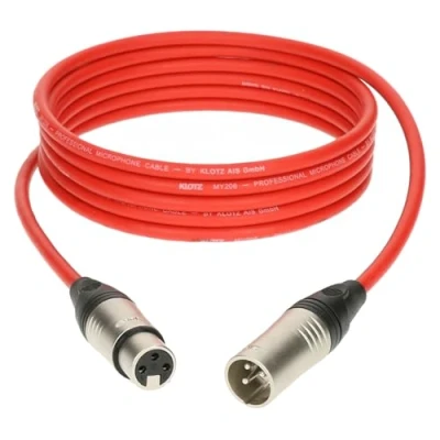 Afbeelding van Klotz M1K3FM0750 Microfoonkabel rood 7,5 m