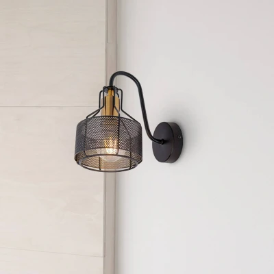 Afbeelding van Näve Wandlamp Foro, 1 lamp, zwart/goud