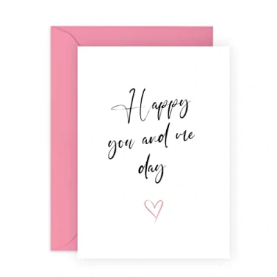 Afbeelding van CENTRAL 23 verjaardagskaart voor vrouw echtgenoot &#039;Happy You And Me Day&#039; huwelijkskaart mannen vrouwen geschenken koppels wordt geleverd met leuke stickers