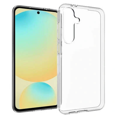 Afbeelding van Samsung Galaxy S24 FE Hoesje Siliconen en TPU (zacht) Accezz Softcase/Backcover Transparant Telefoonhoesje