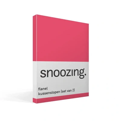 Afbeelding van Snoozing Flanel Kussenslopen set van 2 60x70 cm Fuchsia