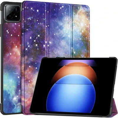 Afbeelding van Case2go Tablet hoes geschikt voor Xiaomi Pad 6S Pro Tri fold Case Auto/Wake functie Galaxy