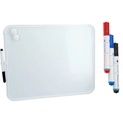 Afbeelding van Benson Whiteboard met 4 stiften en 2 magneetjes 36 x 28 cm Whiteboards