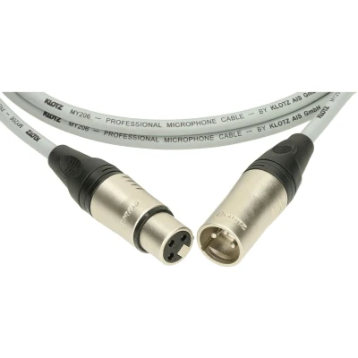 Afbeelding van Klotz M1K6FM0200 Microfonkabel grauw 2 m Microfoonkabel