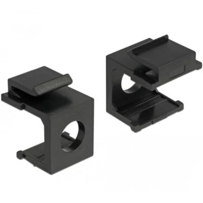 Afbeelding van Delock sluitsteen deksel zwart met 8 mm doorvoer 4 stuks