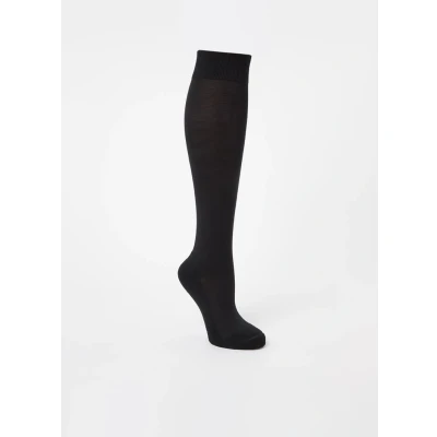 Afbeelding van Falke Climawool Dames Kniekousen 46884 3000 zwart 37 38