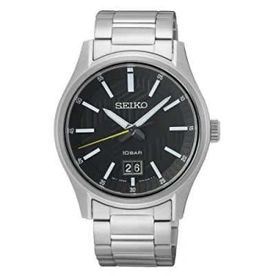 Afbeelding van Seiko SUR535P1 Horloge staal zilverkleurig zwart 39,5 mm