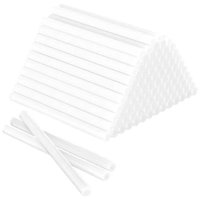 Afbeelding van Relota Lijmsticks, 100 stuks, 7 x mm, transparant, sneldrogend, voor lijmpistool, hete lijm doe het zelvers, repareren lijmen van hout, kunststof, keramiek